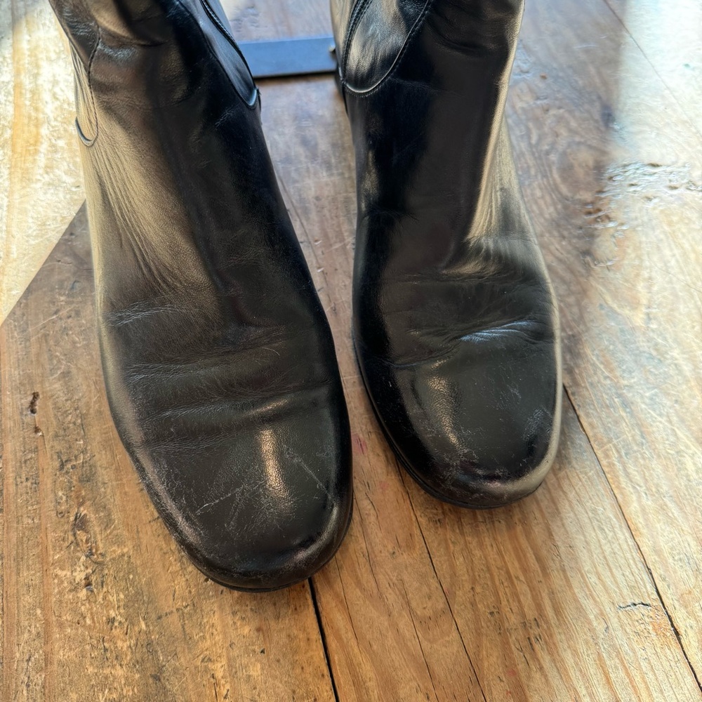 Cole Haan Black Heeled Boots - Picture 5 of 7